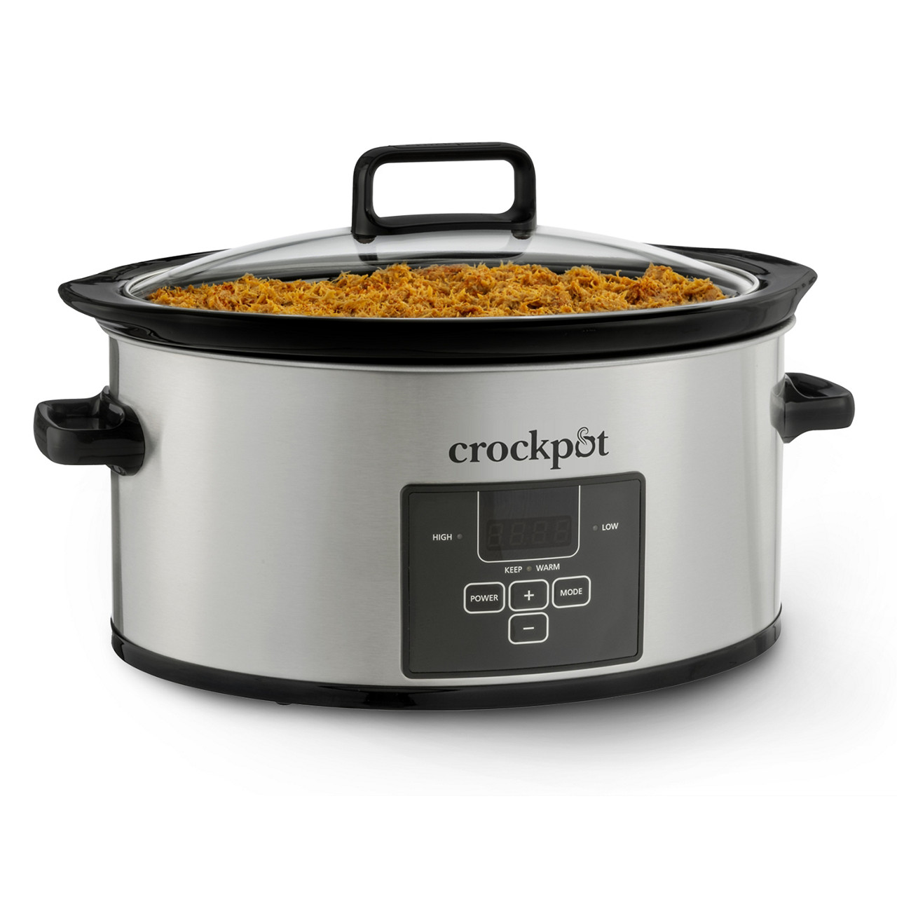 Crock-Pot CPSCVC60CC2-S stainless steel programmable six-quart slow cooker with glass lid and digital controls