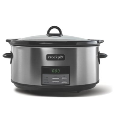 Crock-Pot SCCPVFC800-DS-BR eight-quart programmable Black Stainless slow cooker with digital countdown display