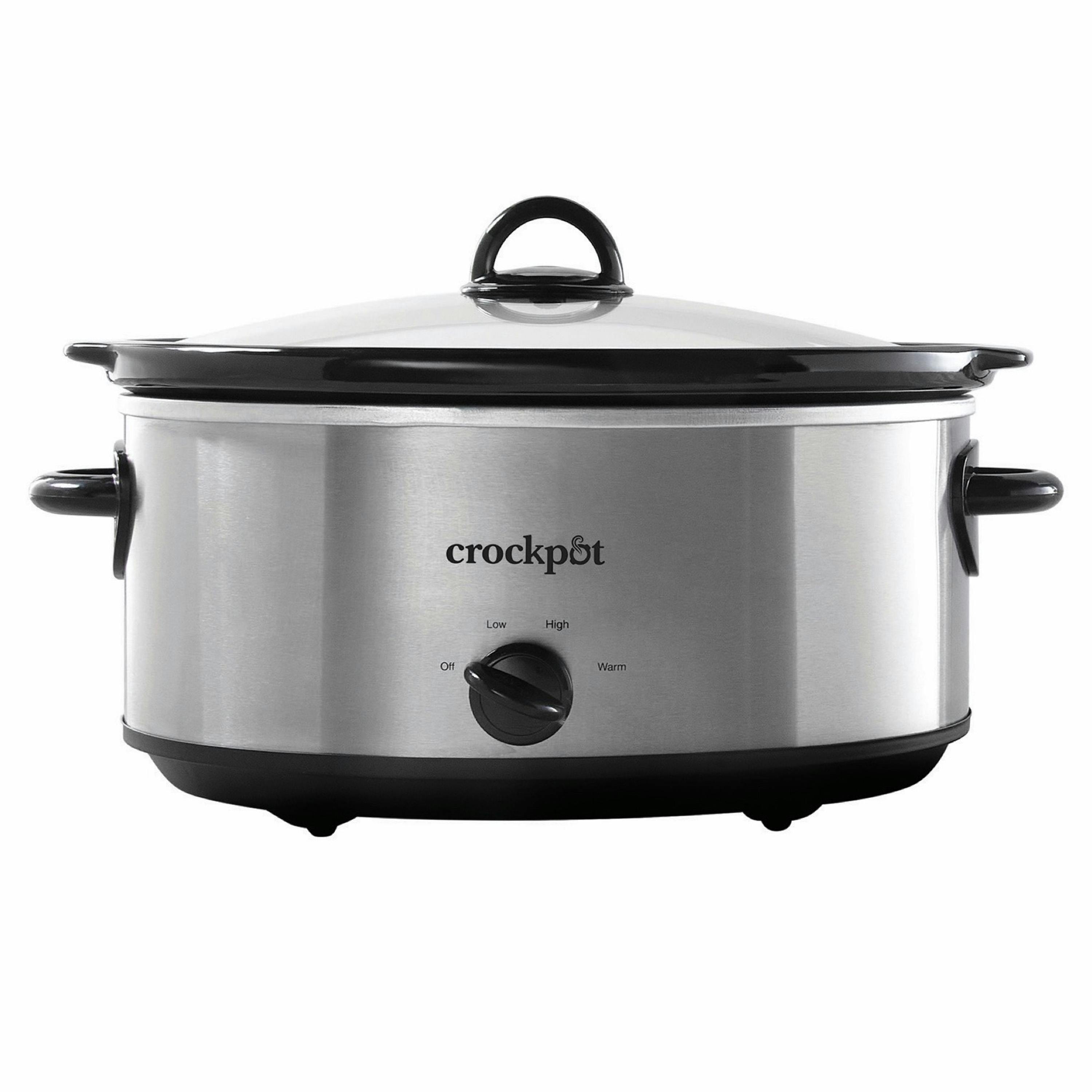 Official Crock-Pot SCV700-S-BR stainless steel manual 7-quart cooker image