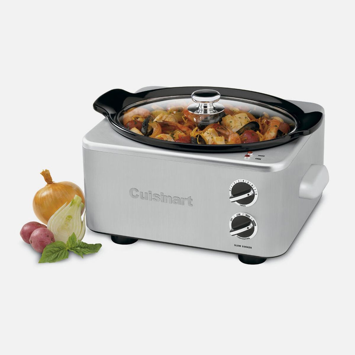 Cuisinart CSC-650 oval 6.5-quart slow cooker with glass lid and two dials