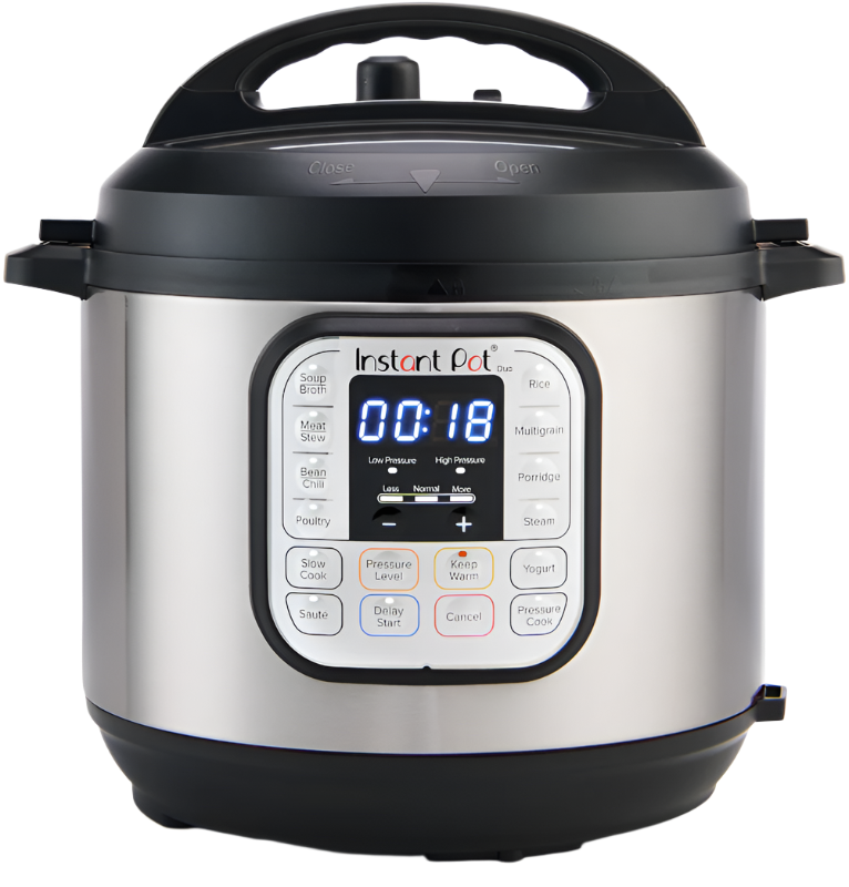 Instant Pot Duo 6QT Multi-Use Pressure Cooker, front view, SKU 112-0170-01