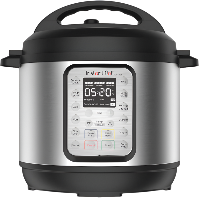 Instant Pot DUO Plus V3 6QT, exact model 112-0156-01, with a digital display and labeled controls