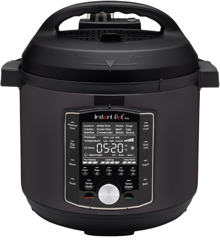 Instant Pot Pro Multi-Use Pressure Cooker, exact U.S. model 113-0044-01, with display and five Favorite buttons