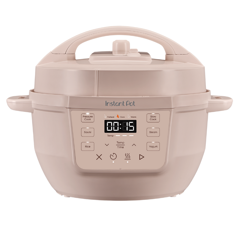 Instant Pot RIO Mini regular series in Rosewater, exact SKU 140-8004-01, with the six program buttons and display