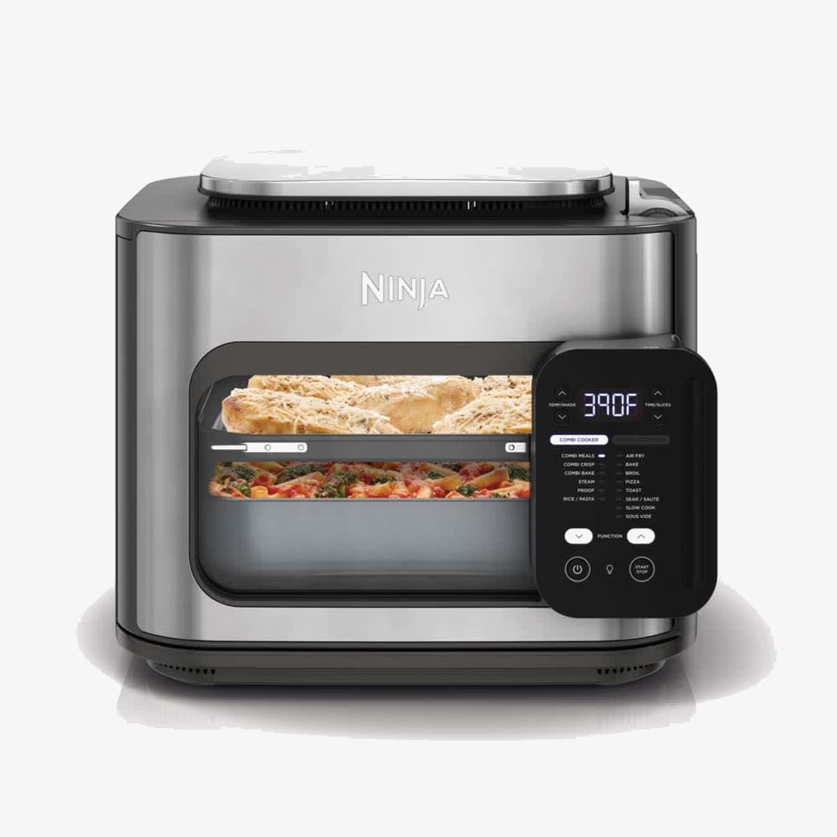 Ninja SFP701 Combi countertop multicooker with front-opening door, digital control panel and included cooking levels